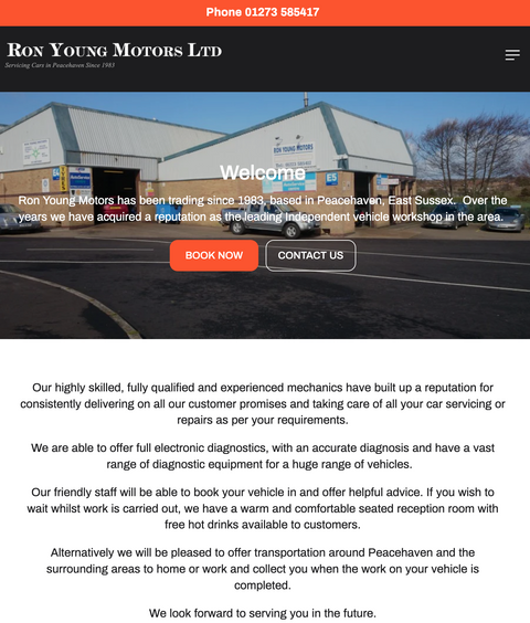 Migrating Ron Young Motors to Shopify: A Simpler, More Secure Web Presence
