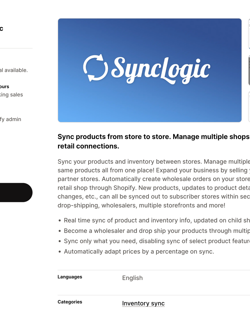 SyncLogic - Seamlessly Sync Inventory Across Shopify Stores – View 6