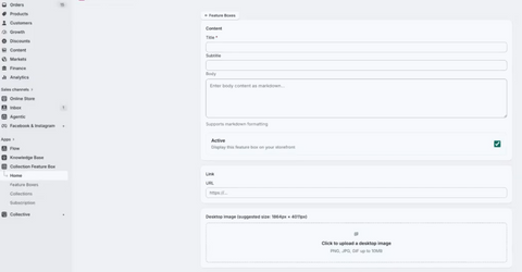 Quick Start - Step 2. Create a Feature Box